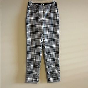 NWT H&M Black and White Plaid Women’s Pants Size 2